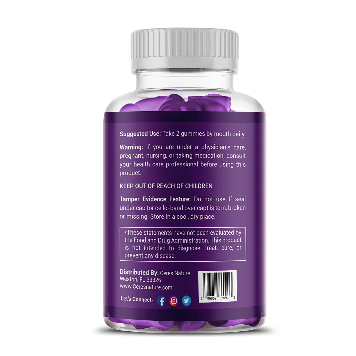 Premium Saffron Extract 88.5mg** Gummy - Appetite Control, Eye Support, Boost Energy