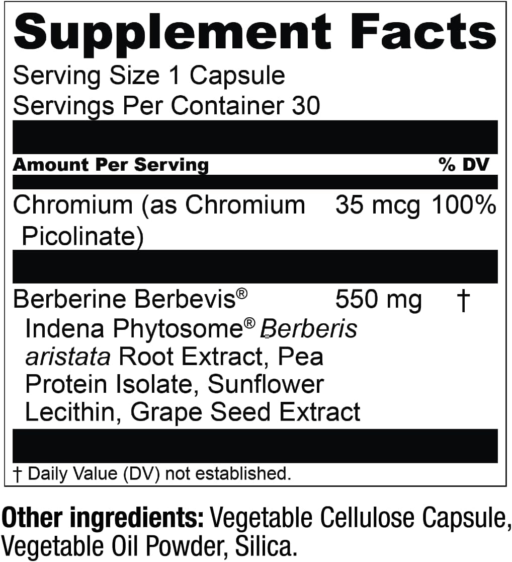 Live Conscious Berberine Phytosome - Advanced & Bioavailable Berberine Formula, Optimal Energy, Metabolic Health & Weight Management - 30 Servings