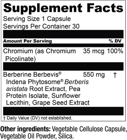 Live Conscious Berberine Phytosome - Advanced & Bioavailable Berberine Formula, Optimal Energy, Metabolic Health & Weight Management - 30 Servings