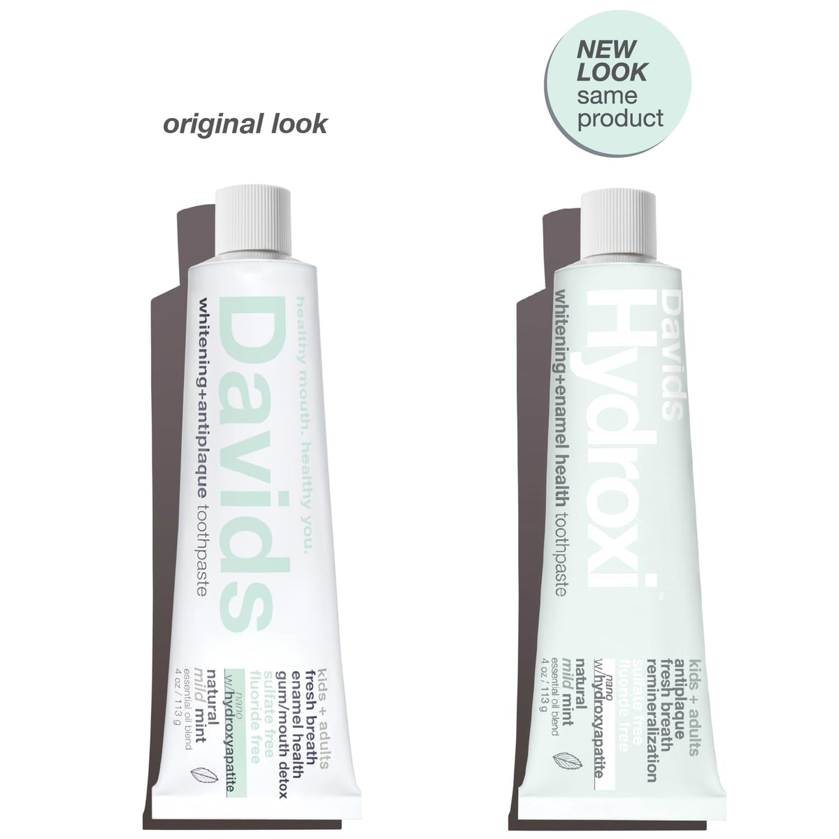 Davids Nano Hydroxyapatite Toothpaste Sensitive + Whitening Peppermint 4oz