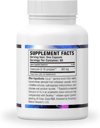 CoQ10 Pro, Coenzyme Q10 for Heart Health, Muscle Health and Cellular Energy Production, Antioxidant Supplement for Optimal Cardiovascular Health Support, Hypoallergenic, CoQ10 300mg, 60 Capsules