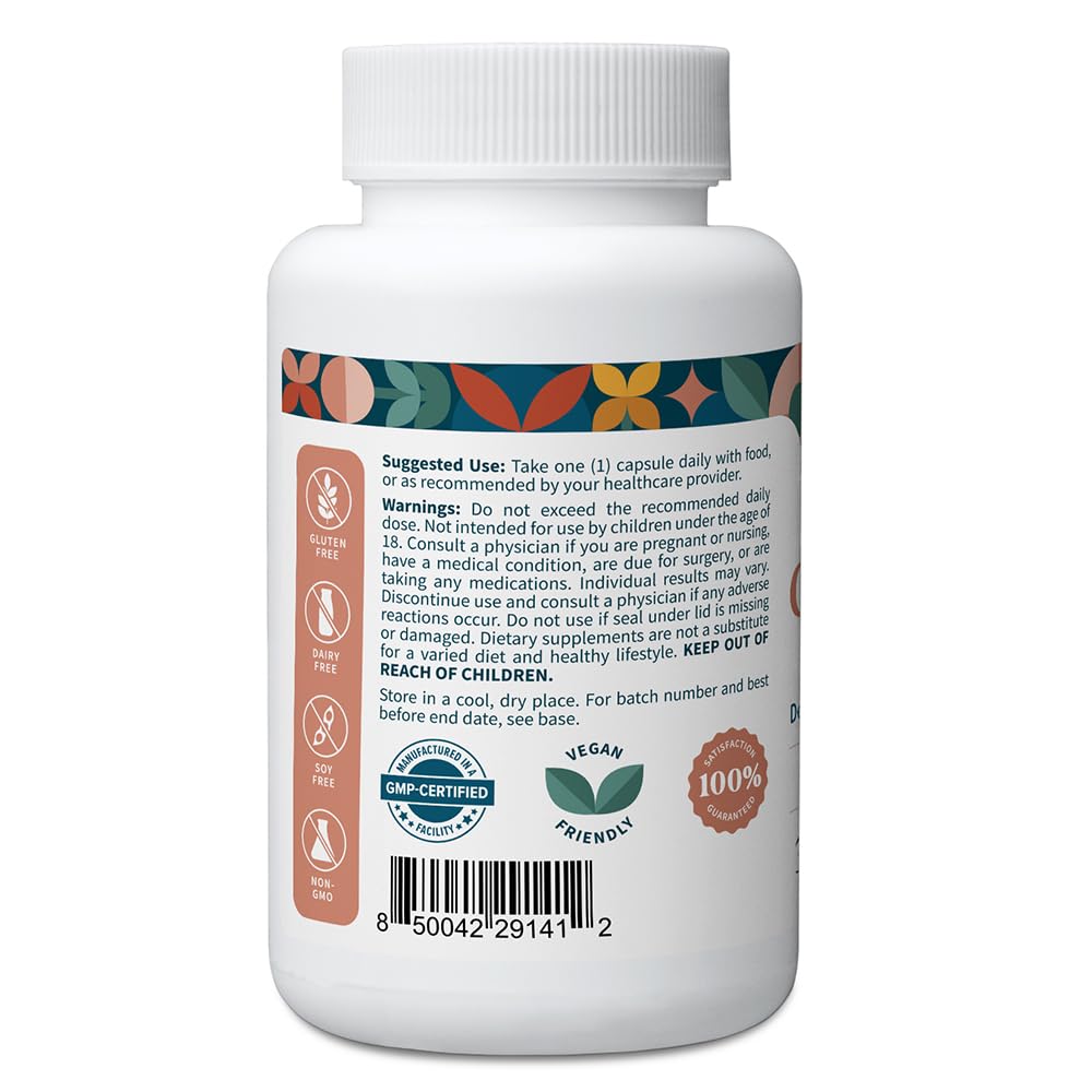 Pattern Wellness Glutathione Supplement - Active Reduced Glutathione Formula with Added Vitamin C - Cell, Antioxidant, + Immune Health Support - 30 Vegan Capsules