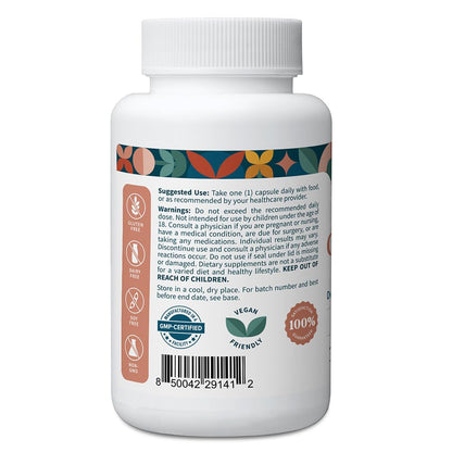 Pattern Wellness Glutathione Supplement - Active Reduced Glutathione Formula with Added Vitamin C - Cell, Antioxidant, + Immune Health Support - 30 Vegan Capsules