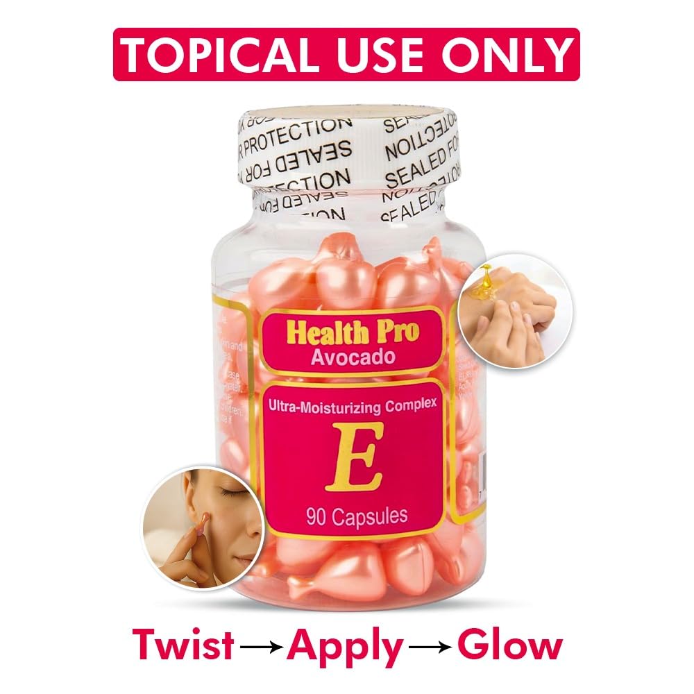 Vitamin E Aloe Vera Topical Skin Oil Capsules, 90 Soft Caps