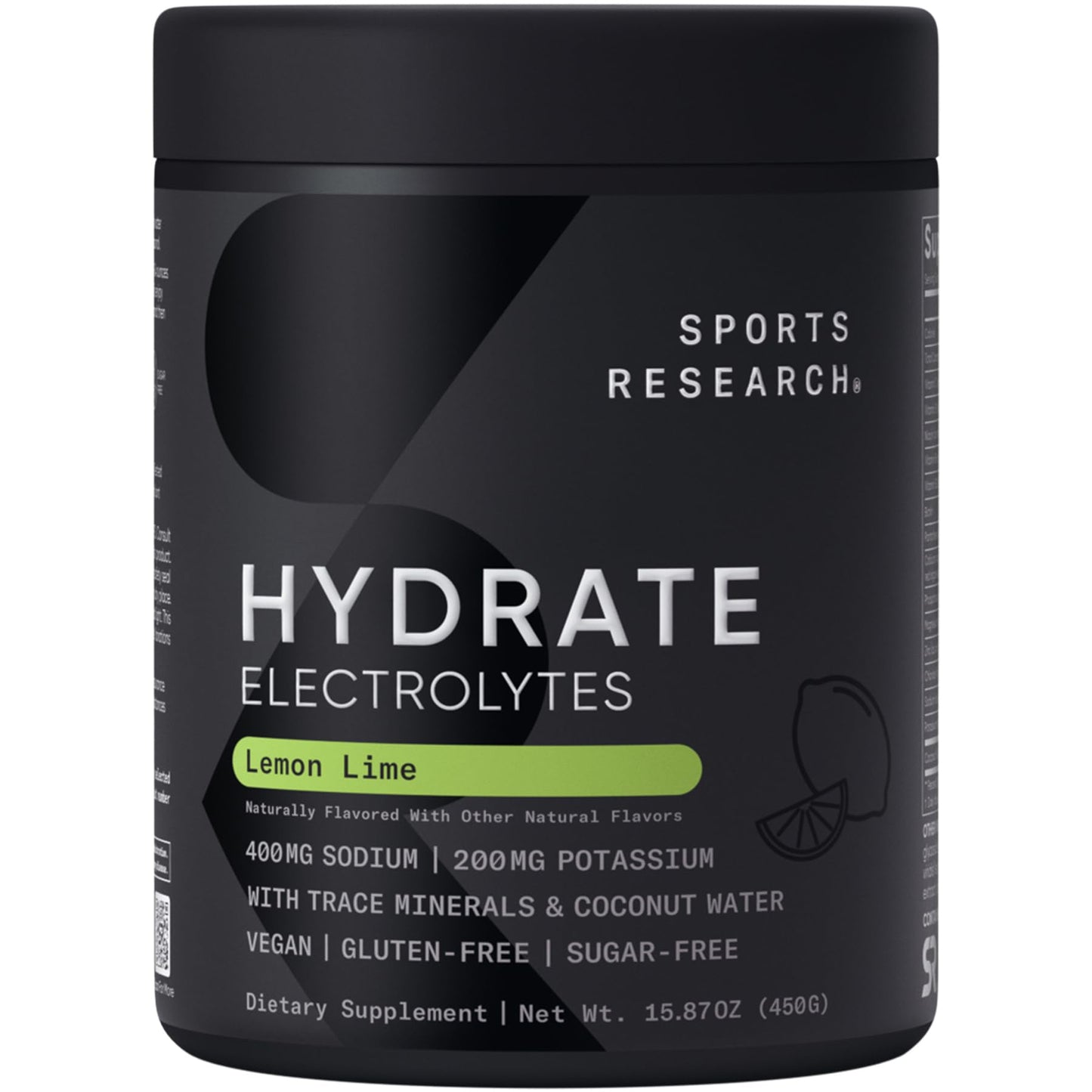 Sports Research® Hydrate Electrolytes Powder Packets - Sugar-Free & Naturally Flavored with Vitamins, Minerals, and Coconut Water - Supports Hydration - 16 Packets - Variety Pack | Sugar-Free