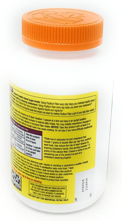 Fiber Capsules Kirkland Therapy for Regularity/Fiber Supplement, 360 capsules - Compare to the Active Ingredient in Metamucil Capsules