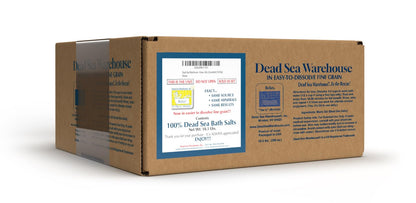 Dead Sea Warehouse-Amazing Minerals Dead Sea Bath Salts,100% Full Mineral Therapeutic Bath Salts, Detoxifying & Moisturizing, Exfoliating for Dry Skin, Unscented(5 lbs)