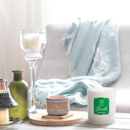 Scented Candle Citronella 200g - Aromatherapy Candle - Soy Wax Candles for Home Scented