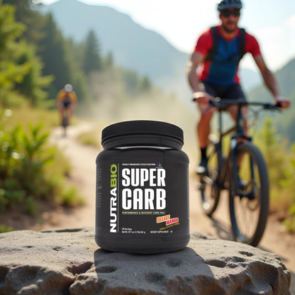 NutraBio Super Carb, Carbohydrate Powder with Cluster Dextrin & Electrolytes, Advanced Carb Supplement Powder for Workout Fuel, Performance, and Muscle Recovery, Cyclic Dextrin, Unflavored, 30 Sv