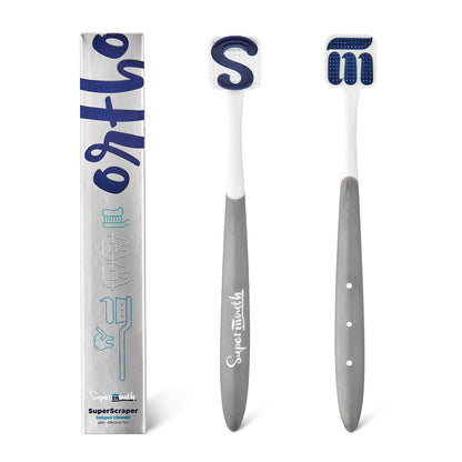 SuperMouth Ortho Tongue Scraper for Braces & Aligners, Rose Gold