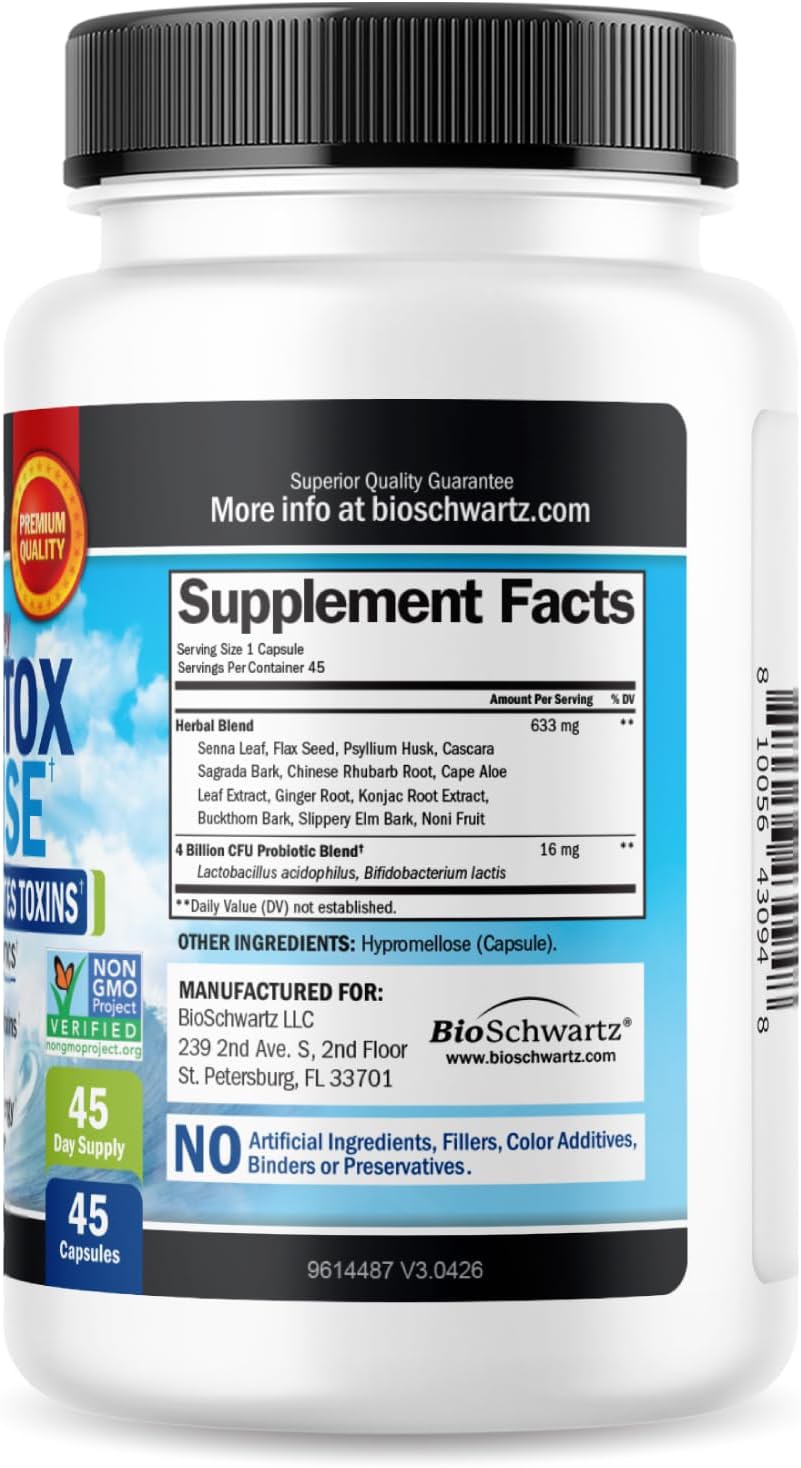 Colon Cleanser and Detox for Digestive Support, 15 Day Fast-Acting Cleanse