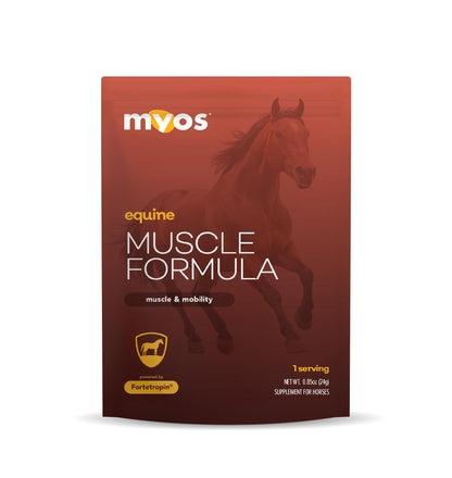 MYOS Equine Muscle Formula - 30 Servings Bucket with Individual Serving Packs