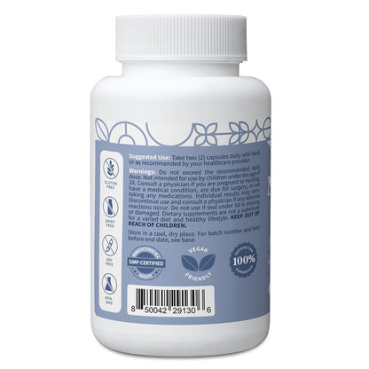 Pattern Wellness Magnesium Complex Supplement – 60 Vegan Capsules | Supports Muscle, Bone & Relaxation Health – with Zinc & Vitamin D – Daily Support Formula