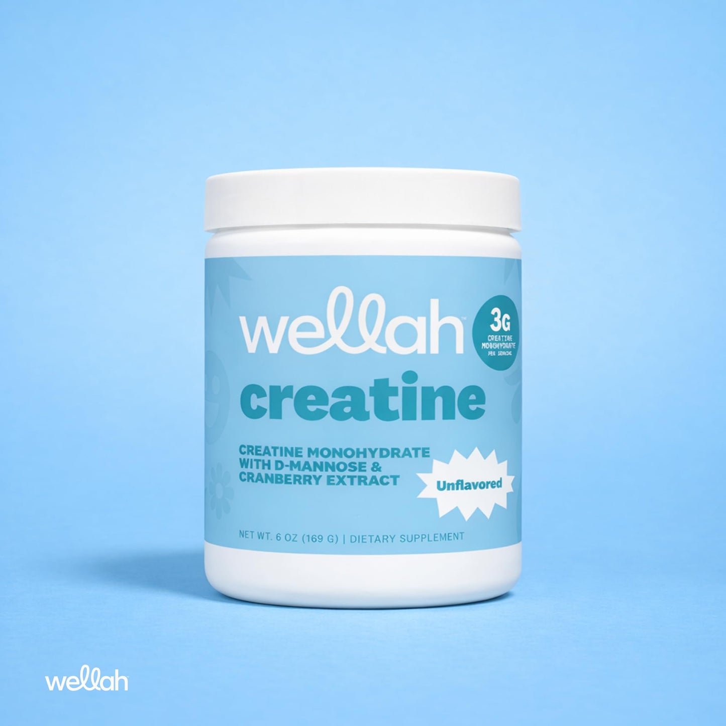 Wellah Creatine for Women - Creatine Monohydrate with Dandelion & Cranberry Extract (50 Servings, Strawberry Lemonade) | Creatine Monohydrate with Dandelion & Cranberry Extract