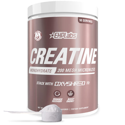 EHP Labs CREA-8 Creatine Monohydrate Powder, Unflavored, 100 Servings | Micronized Creatine For Muscle Growth, Strength & Energy. Mixes Easily, No Clumping. Pre Or Post Workout. 500g