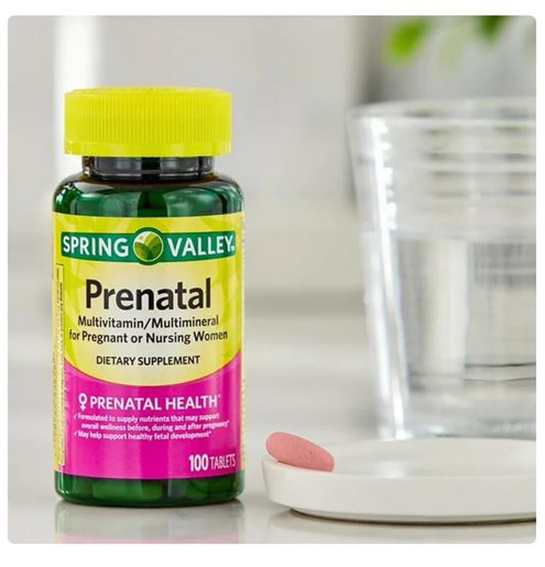 4 TOP CARE Prenatal Multivitamin/Multimineral for Pregnant and Nursing Women Dietary Supplement Tablets