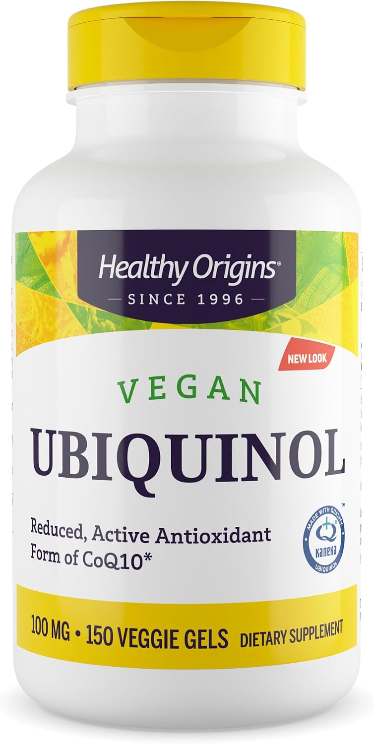 Healthy Origins Vegan Ubiquinol CoQ10 100 mg, Kaneka, 150 Gels
