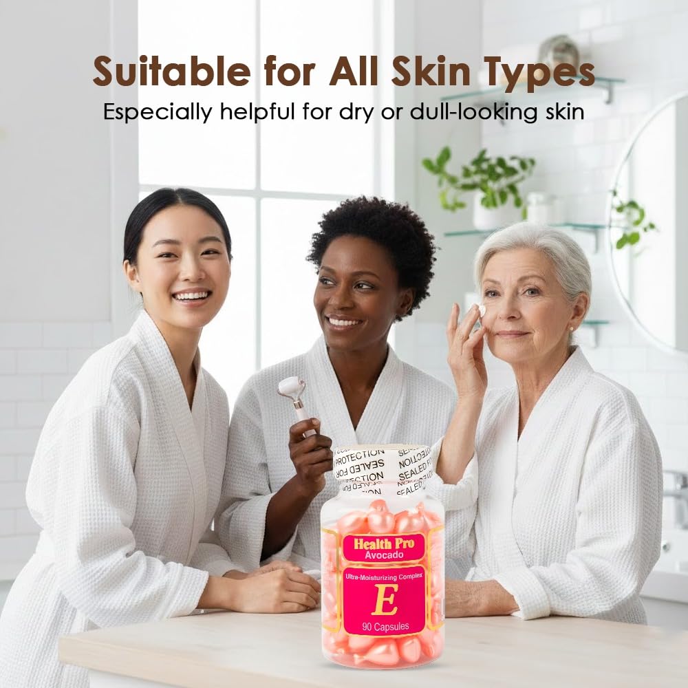 Vitamin E Topical Skin Oil Capsules, Royal Jelly, 2-Pack