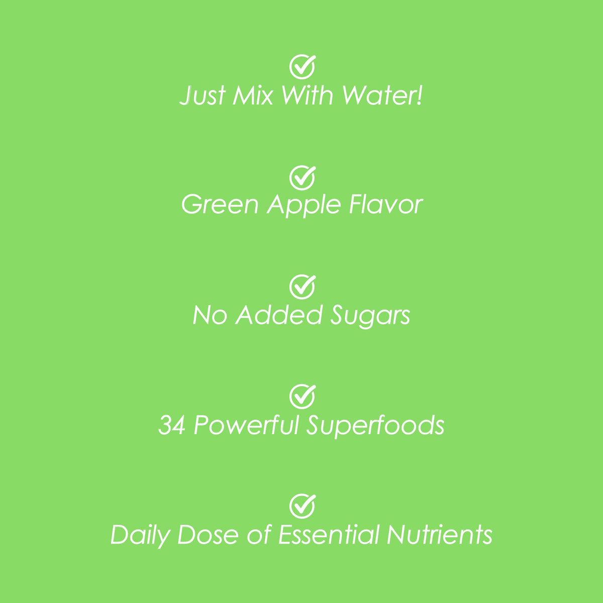 SkinnyFit Skinny Greens, Green Juice Superfood Powder, Green Apple Flavor, Natural Energy