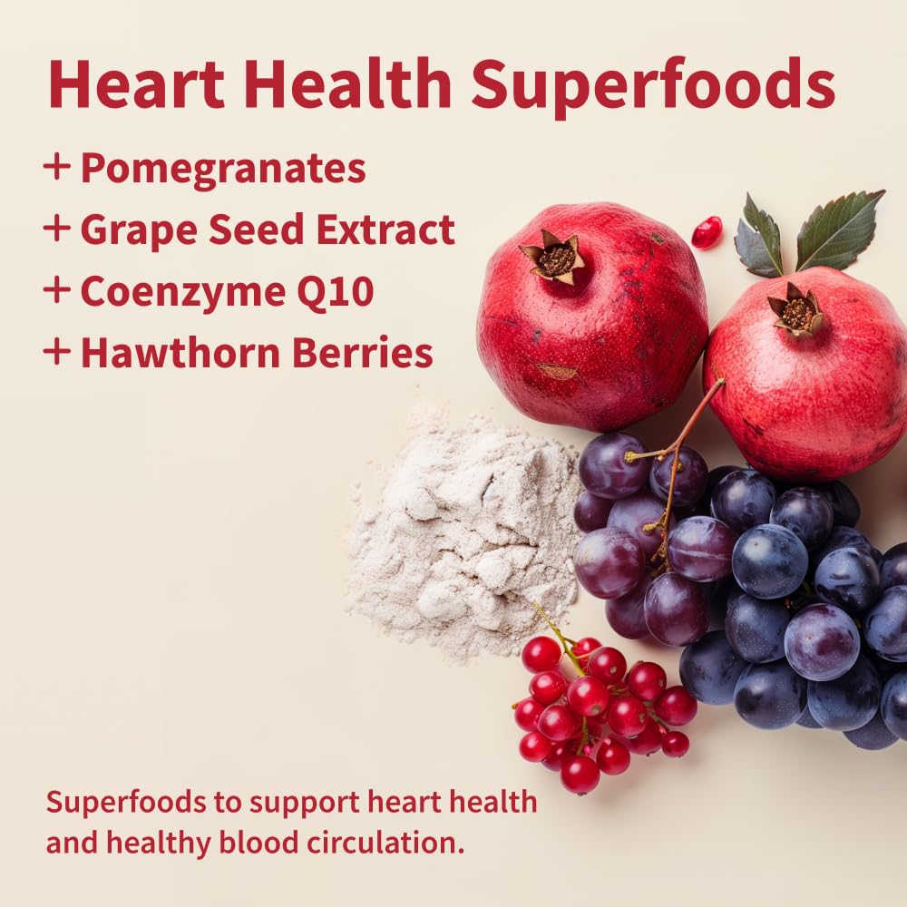 Snap Supplements Heart Health Support Supplement with Beets, 90 Capsules | Botanical Support for Heart Health, Healthy Circulation, and Nitric Oxide Levels, Vegan, Non-GMO (Packaging May Vary)