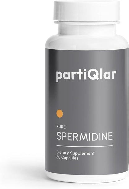 partiQlar Spermidine Supplements for Men & Women - 10mg Longevity - 60 Caps