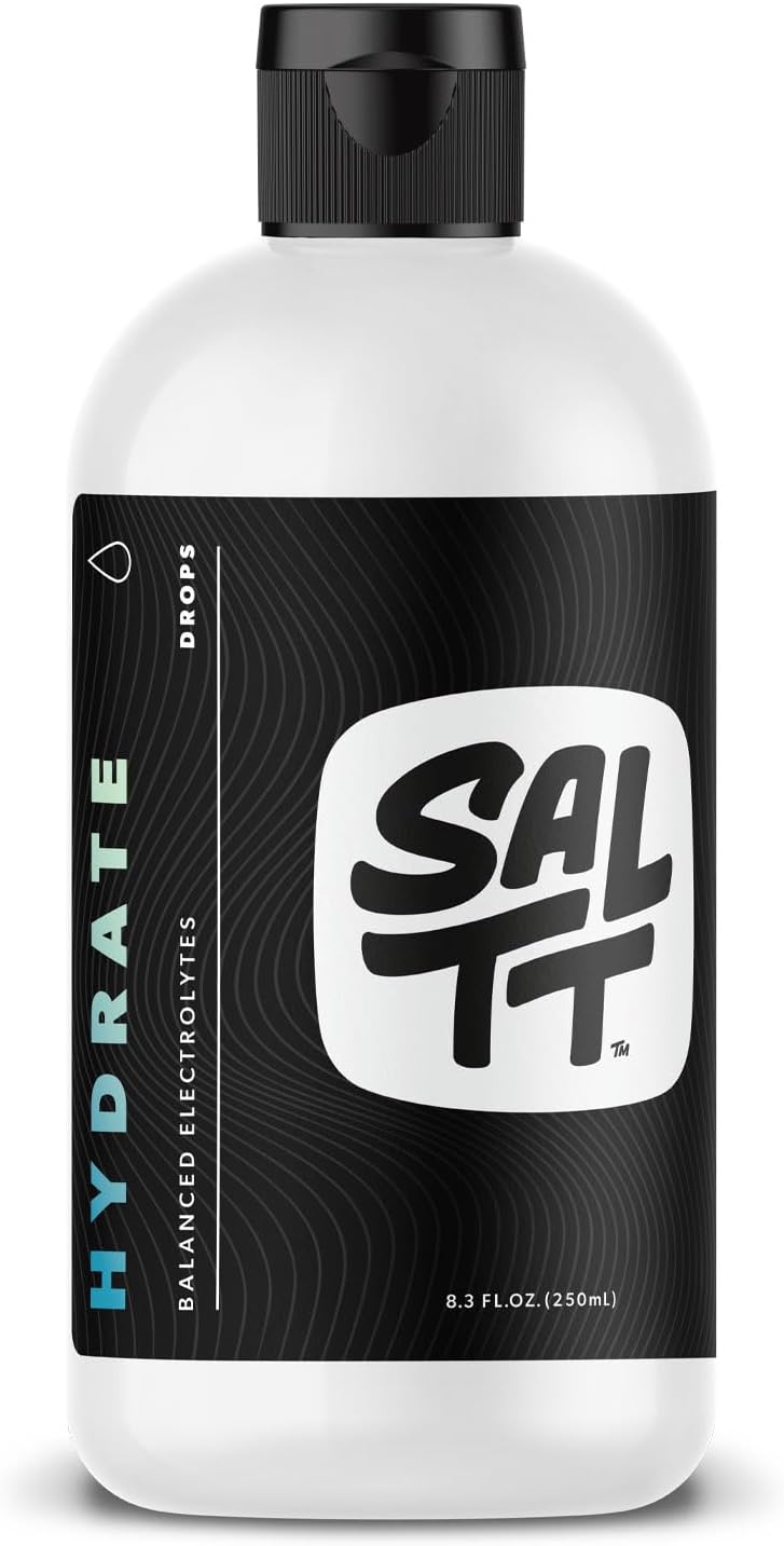 SALTT Hydrate Electrolyte Drops, Unflavored, Refill Size, 8.3 oz
