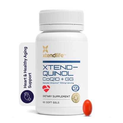 Xtendlife CX8 Heart Health Supplement for Cardiovascular Support, Circulation, and Arterial Health - with Vitamin K2 MK7, D3, Tocotrienols, and Sea Buckthorn-30 Day Supply