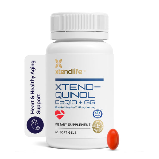 Xtendlife CX8 Heart Health Supplement for Cardiovascular Support, Circulation, and Arterial Health - with Vitamin K2 MK7, D3, Tocotrienols, and Sea Buckthorn-30 Day Supply