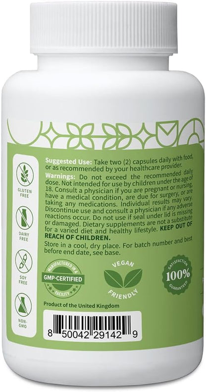 Pattern Wellness Vision Complex Supplement – Daily Eye & Visual Function Support – Herbal Extract & Vitamin Blend – 60 Vegan Capsules