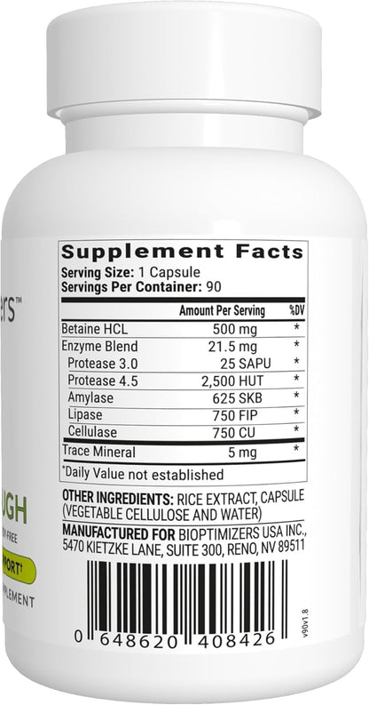 BiOptimizers - Magnesium Breakthrough (60 Capsules) and HCL Breakthrough (90 Capsules) Supplement Bundle