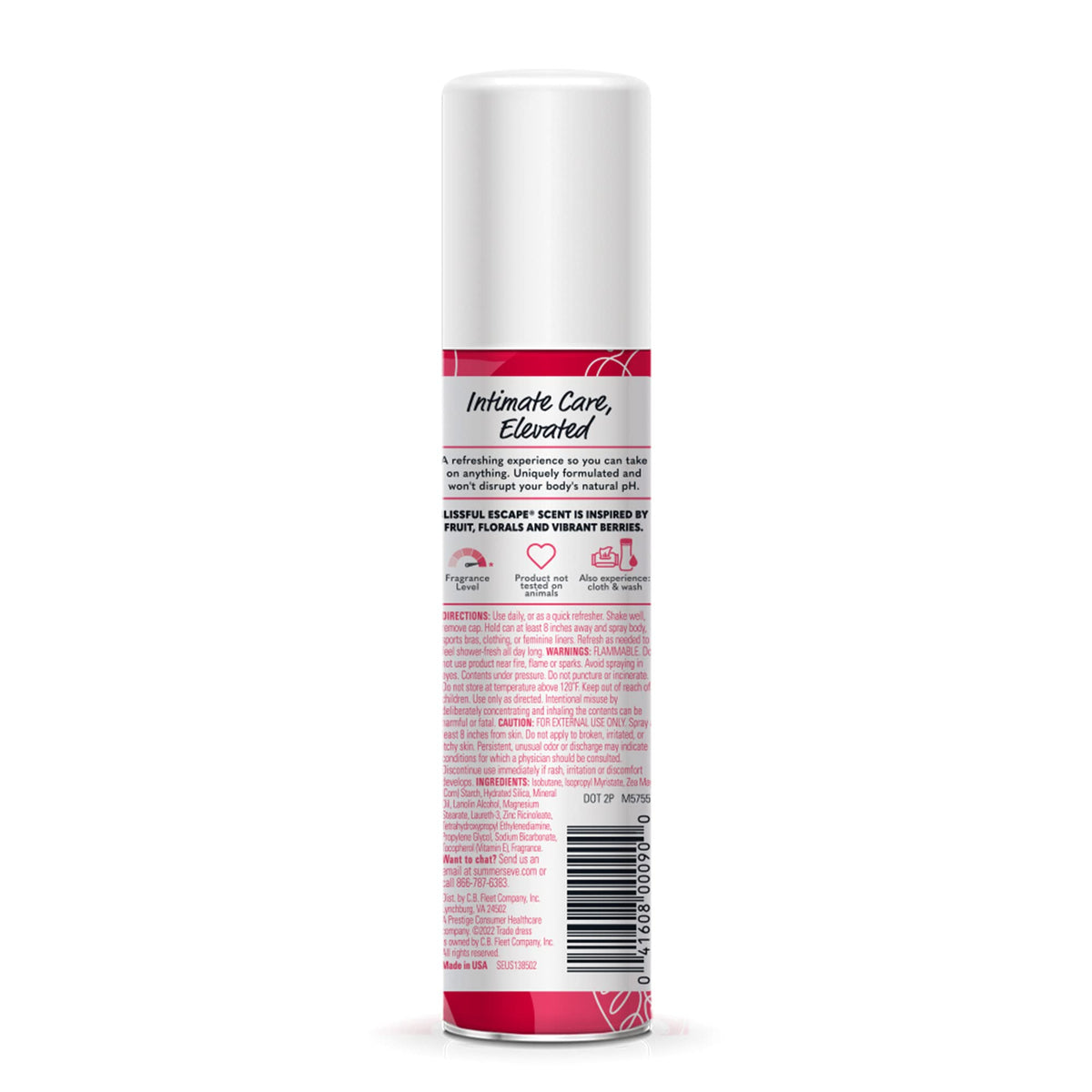 Summer's Eve Blissful Escape Daily Refreshing Feminine Spray, 2 oz, 3 Pack