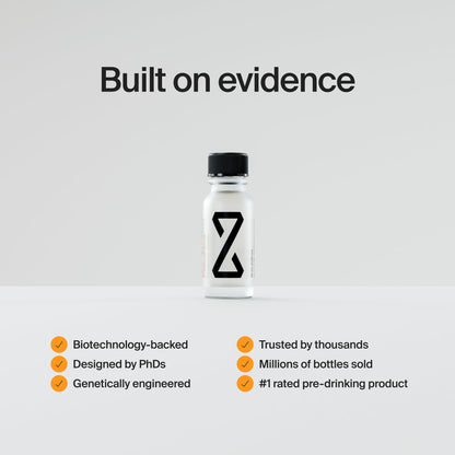 ZBiotics — Feel Better After Drinking, Wake Up Refreshed, Science-Backed, Patented Probiotic, Travel-Friendly, 3-Pack of 0.47 Fl Oz Bottles