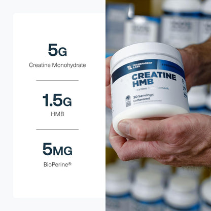 Transparent Labs Grass-Fed Whey Protein Isolate (30 Servings, Milk Chocolate) & Creatine HMB (30 Servings, Tropical Punch)