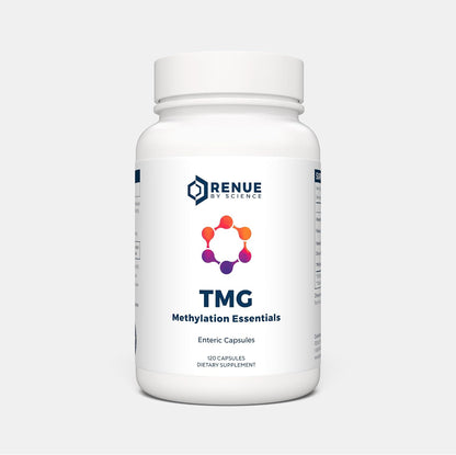 Renue By Science TMG | High Strength TMG Supplements | 120 Trimethylglycine Capsules - 900mg TMG per Serving with Vitamin B12 Vitamin B6 Folate & Zinc | Made in the USA & Third-Party Tested