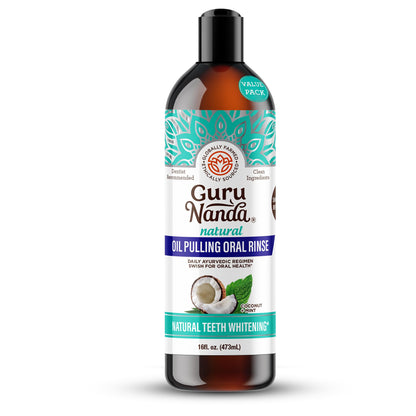 GuruNanda Coconut Oil Pulling with 7 Essential Oils and Vitamin D3, E, K2 (Mickey D)