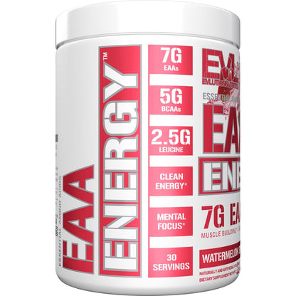 EAAs Amino Acids Powder - Energizing EAA Essential Amino Acids Pre & Post Workout Powder for Muscle Building Energy and Recovery Support with 7g per Serving Plus 5g BCAAs (Watermelon, 30 Servings)