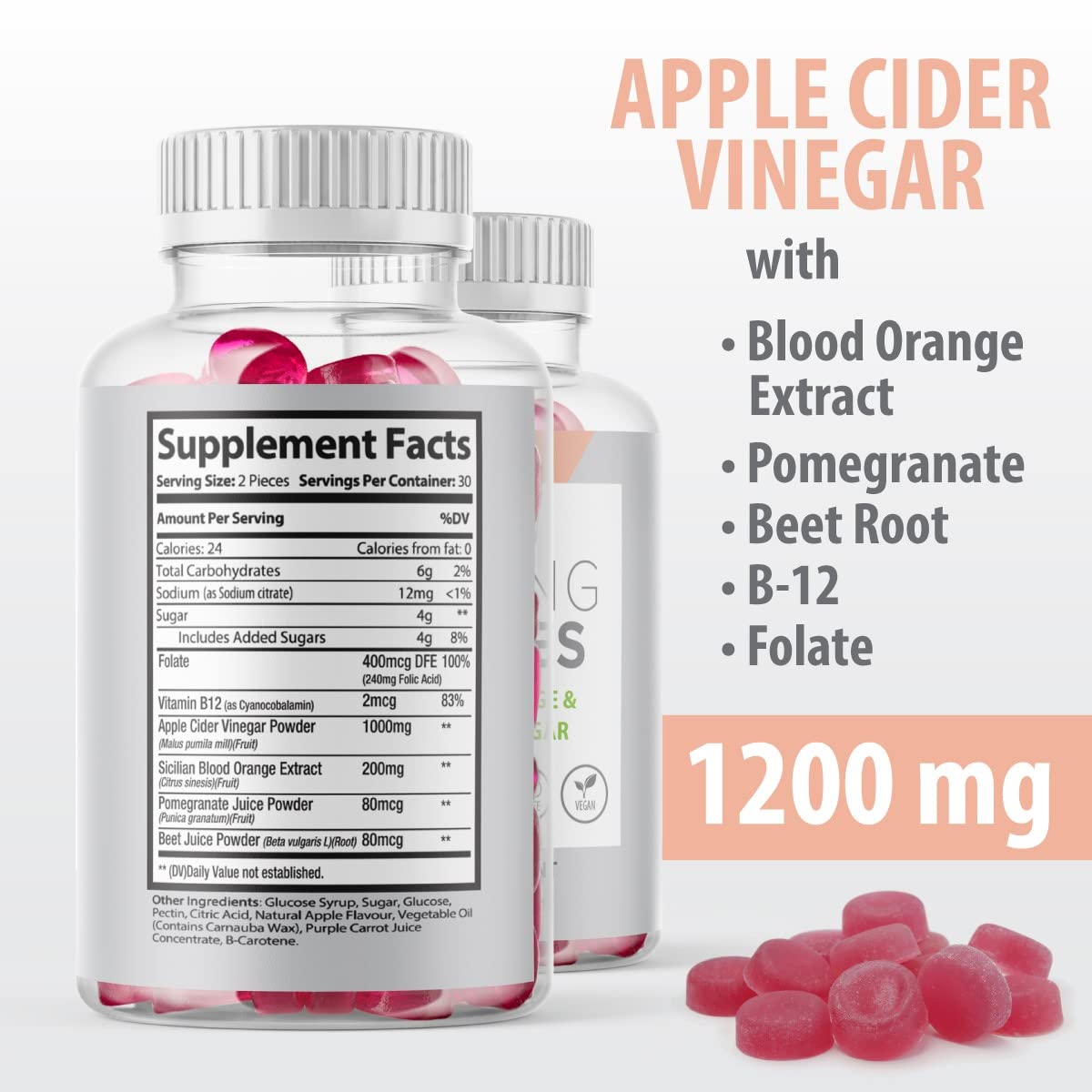 Max-Bio Slimming Gummies It Works with Apple Cider Vinegar and Sicilian Blood Orange Extract