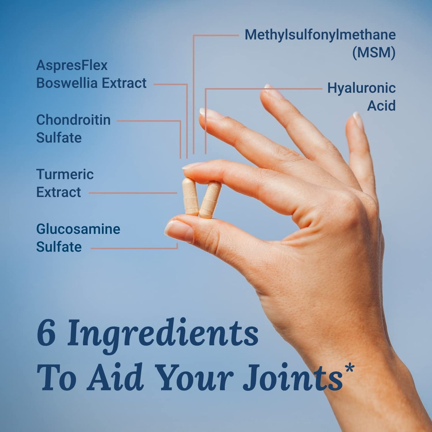 Live Conscious Glucosamine Chondroitin with MSM, Hyaluronic Acid, and More - MoveWell Joint Health Supplement