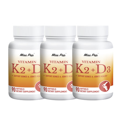 Vitamin D3 & K2 Vitamin Supplement for Men & Women,Vegan-Friendly 5000 Iu D3 and 100 Mcg K2 (Mk-7) Immune, and Overall Health -90 Softgels