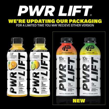 Whey Protein Water Sports Drink by PWR LIFT | Berry Strawberry | Keto, Vitamin B