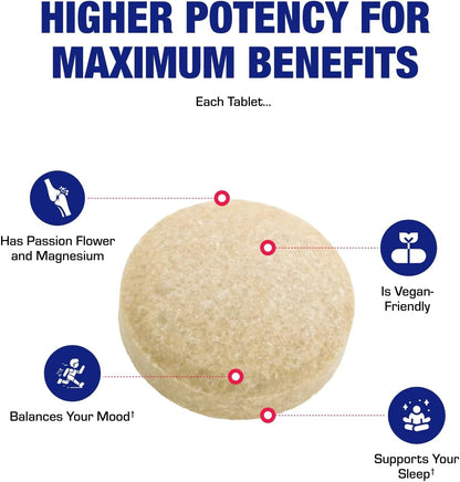 Valerian Root for Sleep and Relaxation - Gentle Magnesium Supplement for Sleep and Mood Support with Passion Flower and Valerian Root Extract - Vegan Non-GMO & Made in the USA - 100 Servings