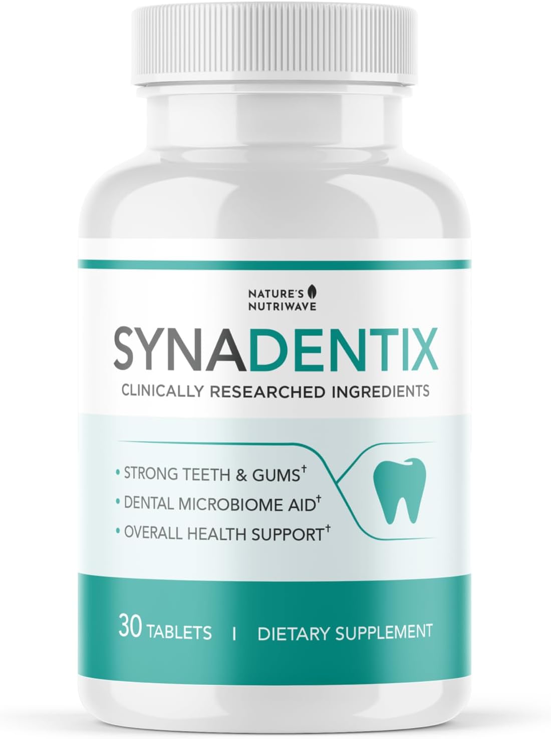 Synadentix – Hydroxyapatite & Enzyme Tablets – 30 Ct, 1 Month Supply | Hydroxyapatite & enzyme blend | Non-GMO, Made in USA, GMP-Certified | Dissolving oral tablet