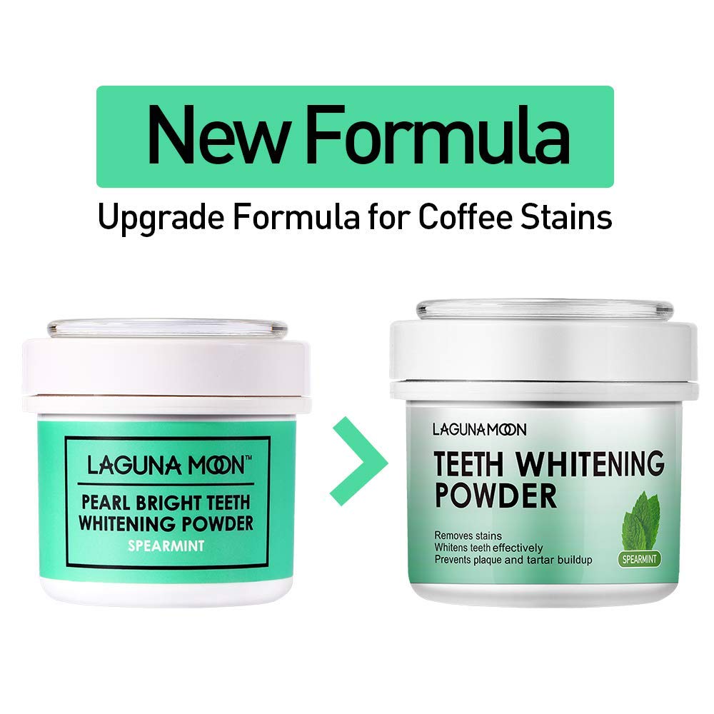 Teeth Whitening Powder, 50g Bright Pearl Spearmint Flavor - Natural Teeth Whitening