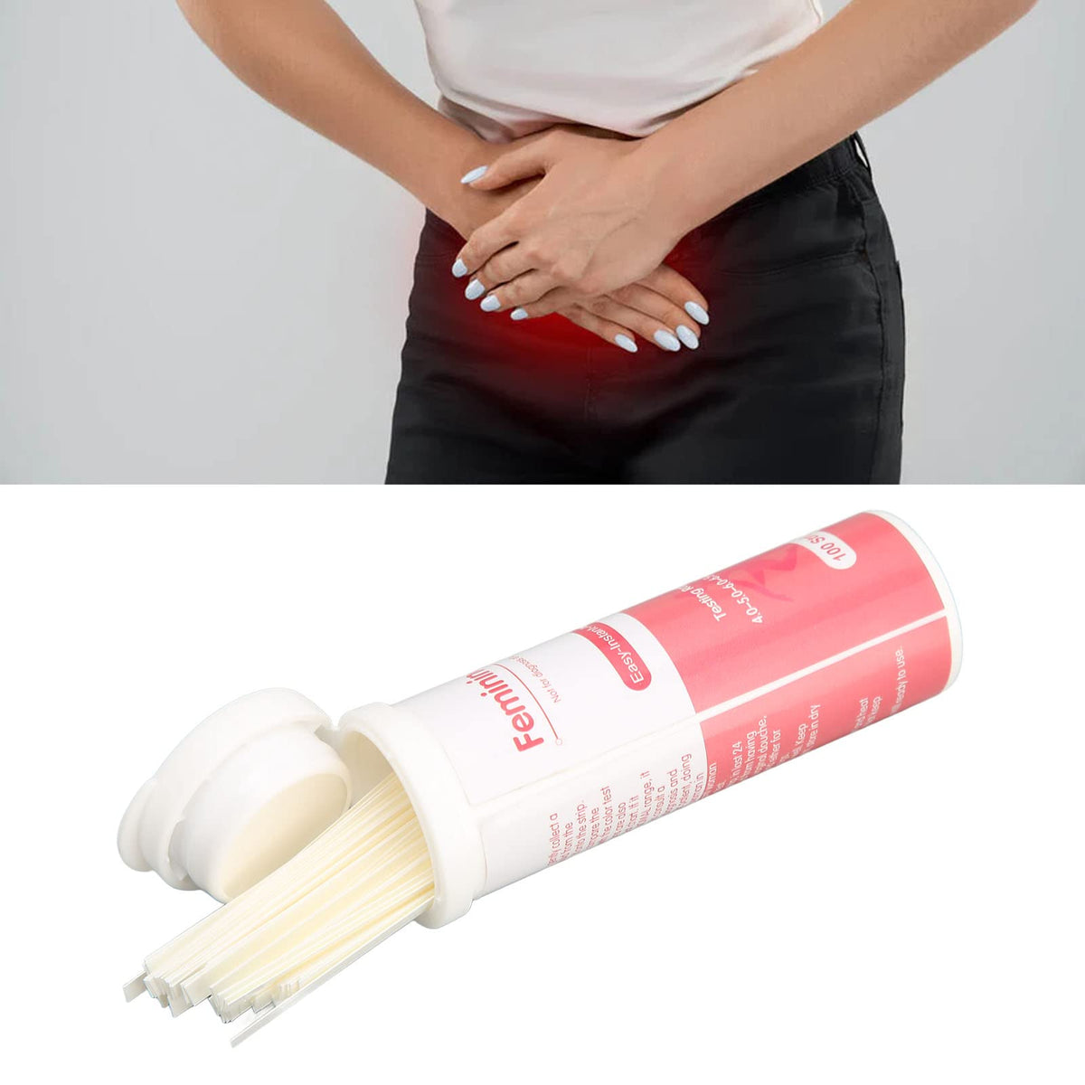 Vaginal Test Strips, 100pcs Vaginal Health PH Test Strips, Disposable Intimate Health Prevent Infection