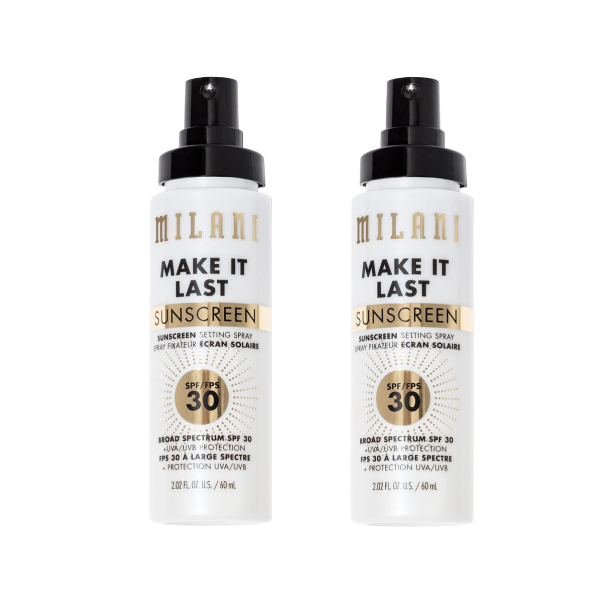 Milani Make It Last Sunscreen - Sunscreen Setting Spray with SPF 30 - Makeup Primer 