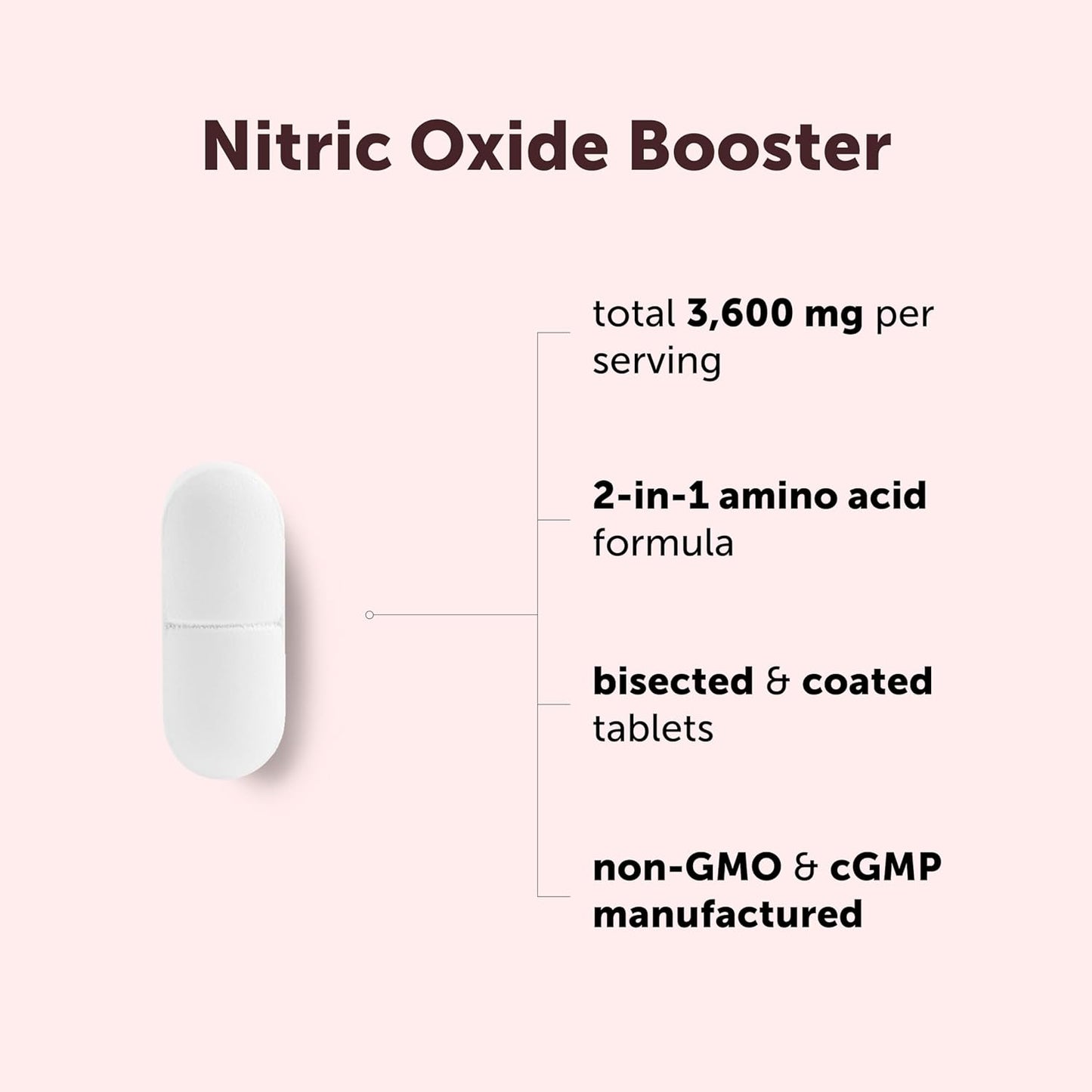 Micro Ingredients Nitric Oxide Supplement for Men & Women 3,600mg Per Serving, 240 Bisected Tablets | L-Arginine + L-Citrulline Amino Acid Complex | Pre-Workout, Caffeine-Free | Non-GMO, Gluten Free