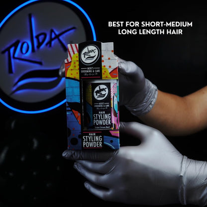 Rolda Hair Texturizing Styling Powder for Men - Instant Volume Boost, Light Hold, Matte Finish, Easy Application, Subtle & Pleasant Scent (2 count)