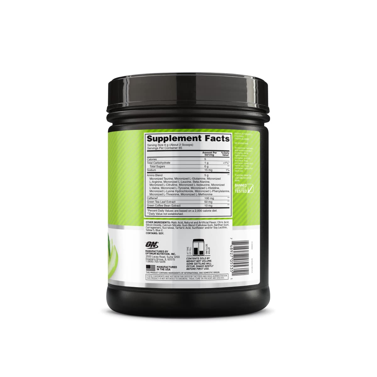 Optimum Nutrition Amino Energy with Green Tea and Green Coffee Extract, Flavor