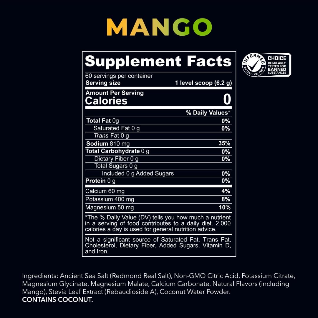 REDMOND Re-Lyte Sugar Free Electrolyte Powder Mix (Strawberry Lemonade) | Zero Sugar Electrolytes, Hydration Powder